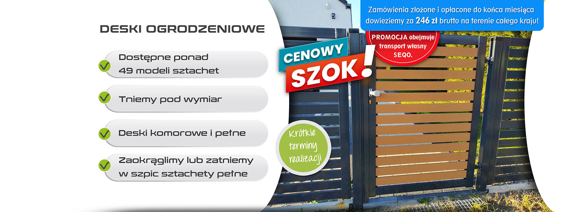 deski ogrodzeniowe