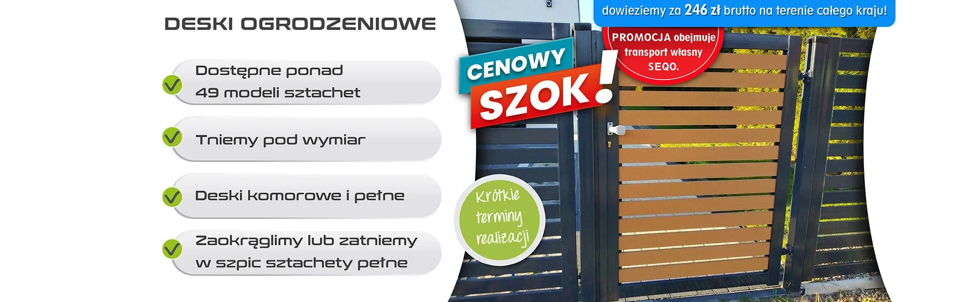 deski ogrodzeniowe